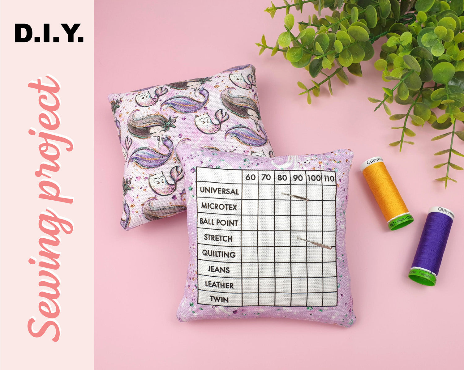 Sewing machine needle sorter pin cushion