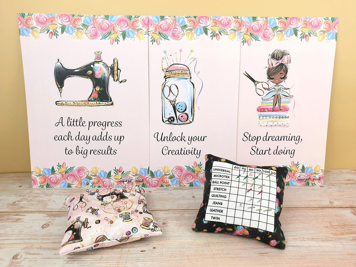 DIY Needle Sorting Pin Cushion Kit: Sewing Sensations